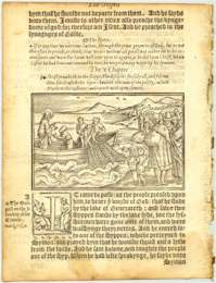 Page from a Tyndale 1552 with woodcut